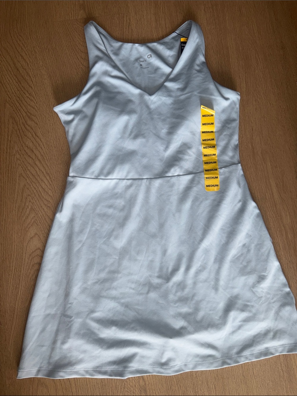 GAP White V-Neck Sleeveless Mini Dress